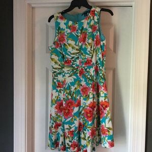 Tropical Print Dress